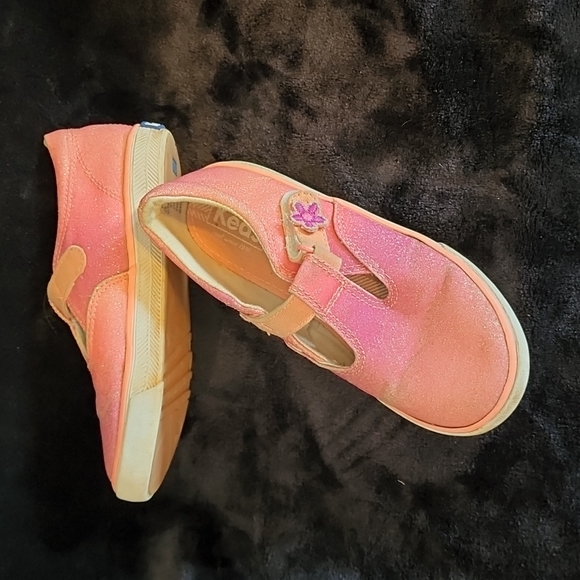 Girls Pink Glitter Keds - Picture 2 of 3